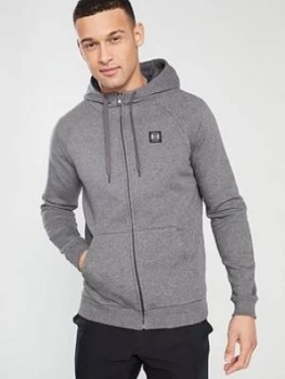Image of Urban Armor Gear Rival Fleece Full Zip Hoodie - Charcoal Heather, Size S, Men