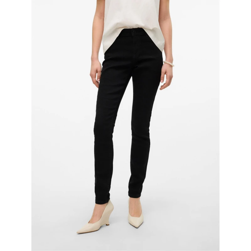 Image of Vero Moda Ely Skinny Jeans Womens - Black 26 S