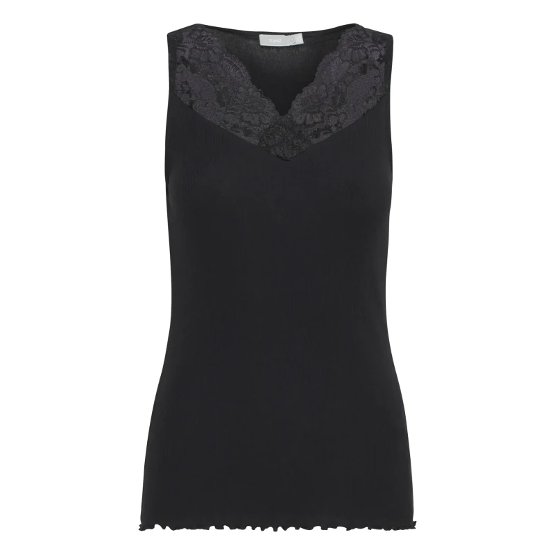 Image of fransa Womens tank top fransa Hizamond 19 Noir Female 2XL