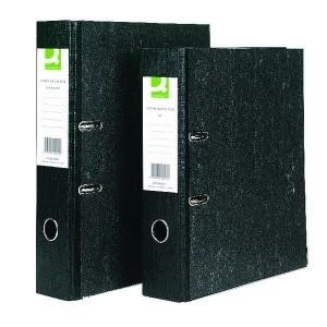 Image of Q-Connect Lever Arch File A4 Black Pack of 10 KF20001