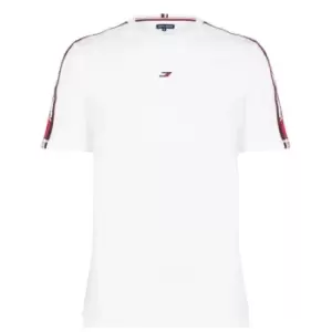 Image of Tommy Sport Tape T Shirt Mens - White