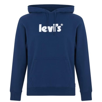 Image of Levis Poster Logo Hoodie - Dress Blues