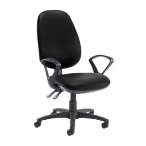 Image of Dams MTO Jota Extra High Back Operator Chair with No Arms - Tortuga Orange