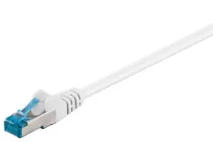 Image of Goobay CAT 6A Patch Cable, S/FTP (PiMF), 0.25 m, White