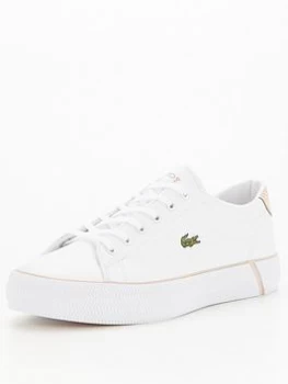 Image of Lacoste Gripshot Baseline Trainer - White, Size 8, Women