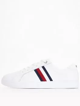 Image of Tommy Hilfiger Essential Stripes Sneaker -white, White, Size 36, Women