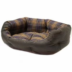 Image of Barbour Wax Cotton Dog Bed Olive 24