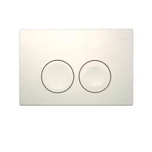 Image of DELTA21 Alpine White Dual Flush Plate DELTA 21 UP100 Concealed Cisterns - Geberit