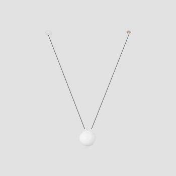 Image of Faro Mine - 1 Light White Suspension Pendant, E27