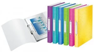 Image of Leitz WOW 2-O Ringbinder A4 PP 25mm Assorted PK12