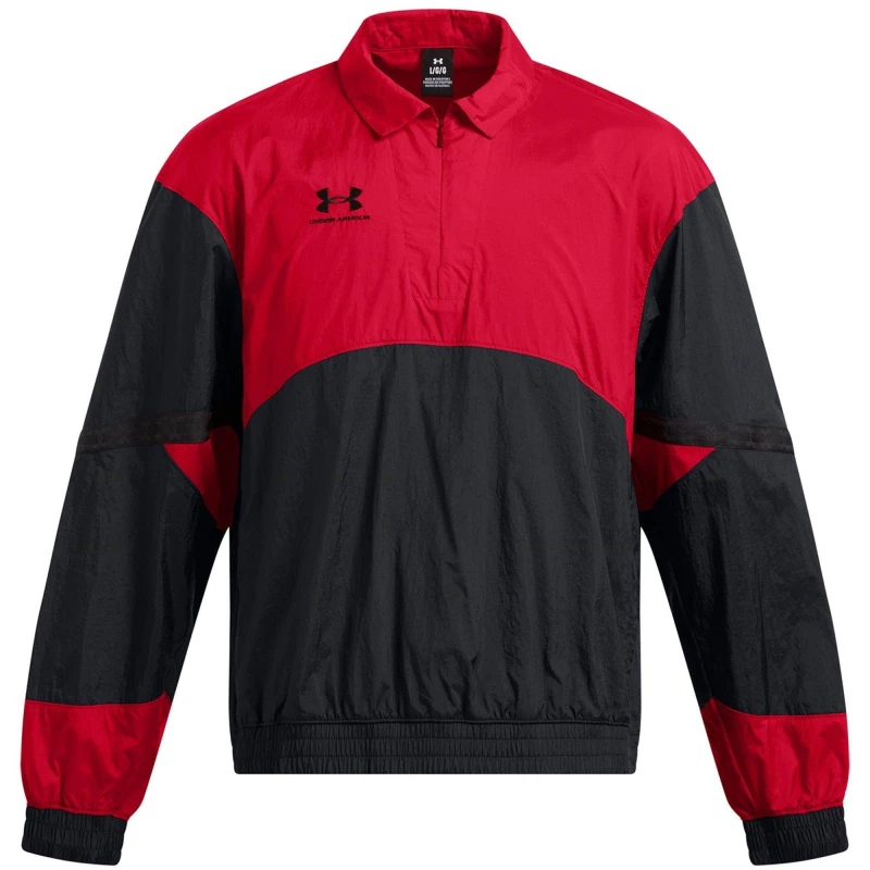 Image of Under Armour Mens 96 Terra Drill Top Red male L