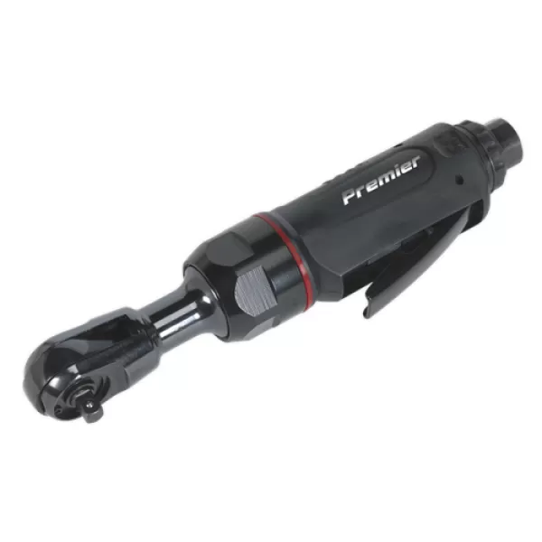 Image of Genuine SEALEY SA630 Air Ratchet Wrench Mini 1/4Sq Drive Premier