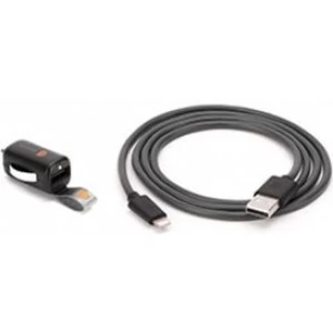 Image of PowerJolt Lightning 12W 2.4Amp Car Charger with Pull Tab