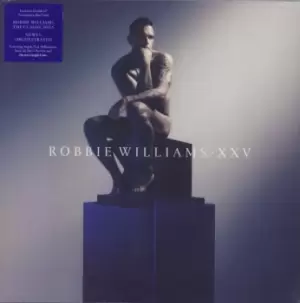Image of Robbie Williams XXV - Retail Exclusive Transparent Blue Vinyl - Sealed 2022 UK 2-LP vinyl set 194399218518