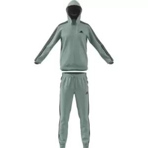 Image of adidas 3S Fleece Tracksuit Mens - Grey