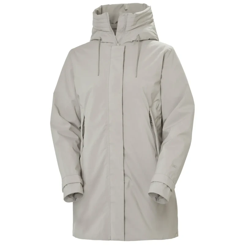 Image of Helly Hansen Womens waterproof jacket Helly Hansen Victoria Ins Mid Gris Female M