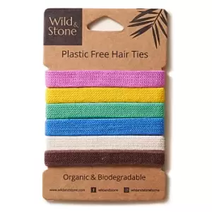 Image of Wild & Stone Plastic Free Hair Ties - Multi Colour