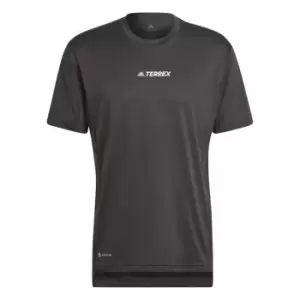 Image of adidas Terrex Logo T Shirt Mens - Black