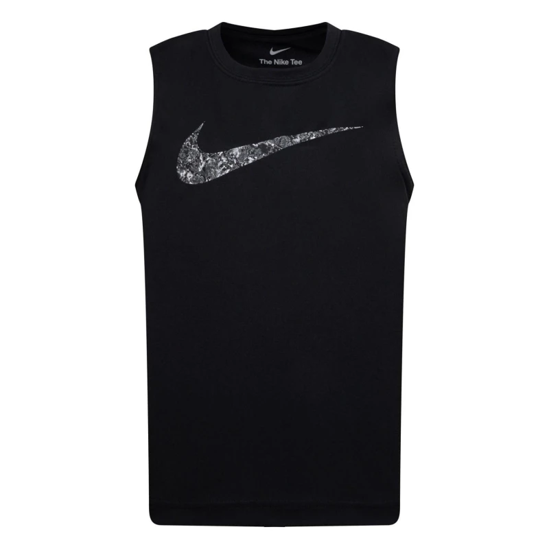 Image of Nike Adp Swoosh Tank Infants - Black 4 - 5 Years