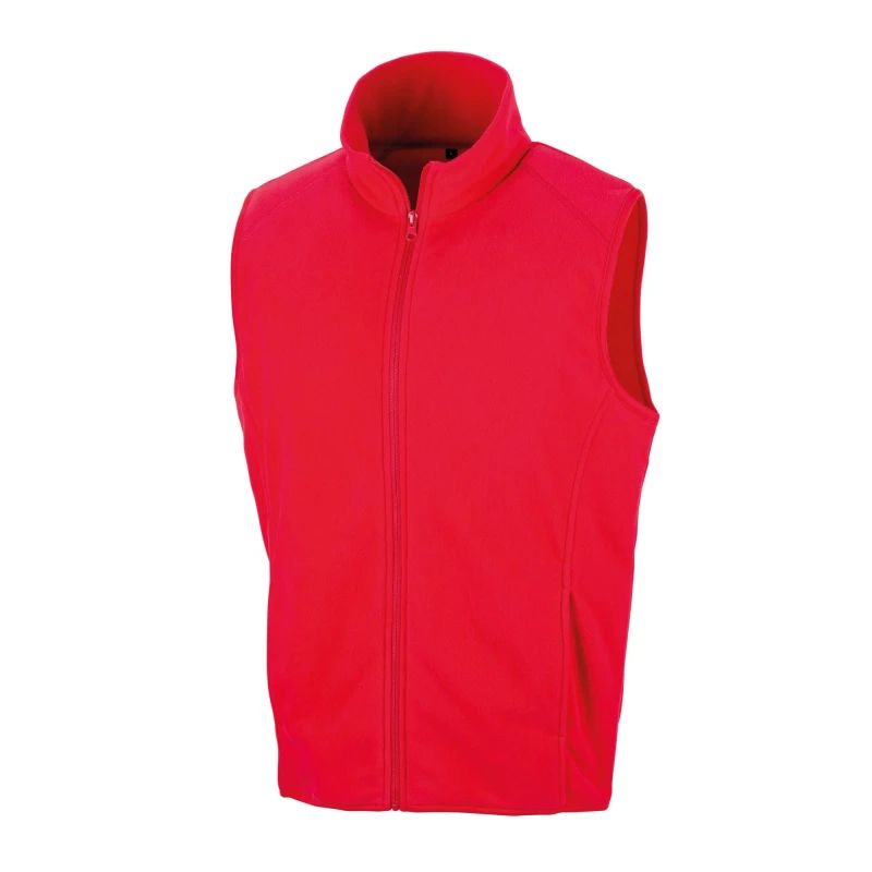 Image of Result Core Mens Microfleece Gilet in Red Size: XS Red Male XS