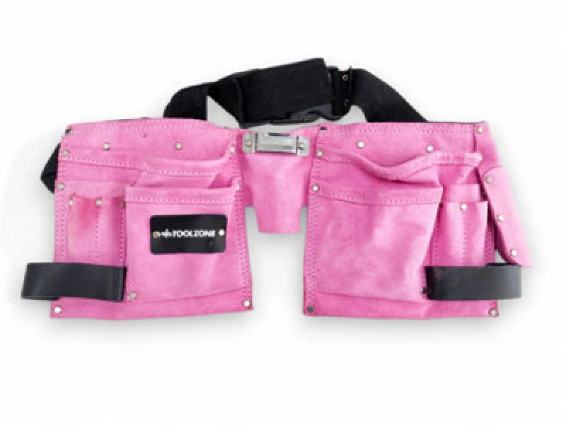 Image of Toolzone Pink Double Tool Pouch KDPTB015