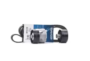 Image of DAYCO V-ribbed belt set KPV242 Serpentine belt kit,Auxiliary belt kit PEUGEOT,CITROEN,206 Schragheck (2A/C),206 CC (2D),407 SW (6E_),508 SW I (8E_)