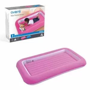 Image of Milestone Camping Flocked Kids Airbed - Pink
