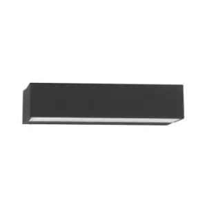Image of Netlighting Merano Brownsville Outdoor Down Wall Lamp Anthracite Aluminium, Clea