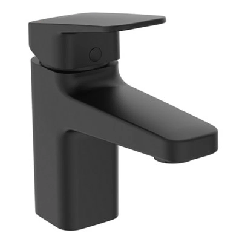 Image of Ideal Standard Ceraplan Standard Black Square Basin Mono Mixer Tap