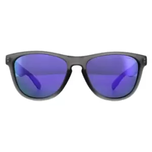 Image of Rectangle Grey Violet Violet Mirror Polarized Sunglasses
