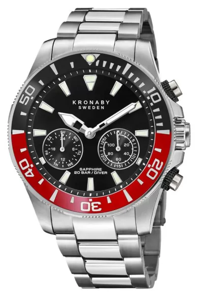 Image of Kronaby S3778/3 Diver Collection Bluetooth Black Dial Watch