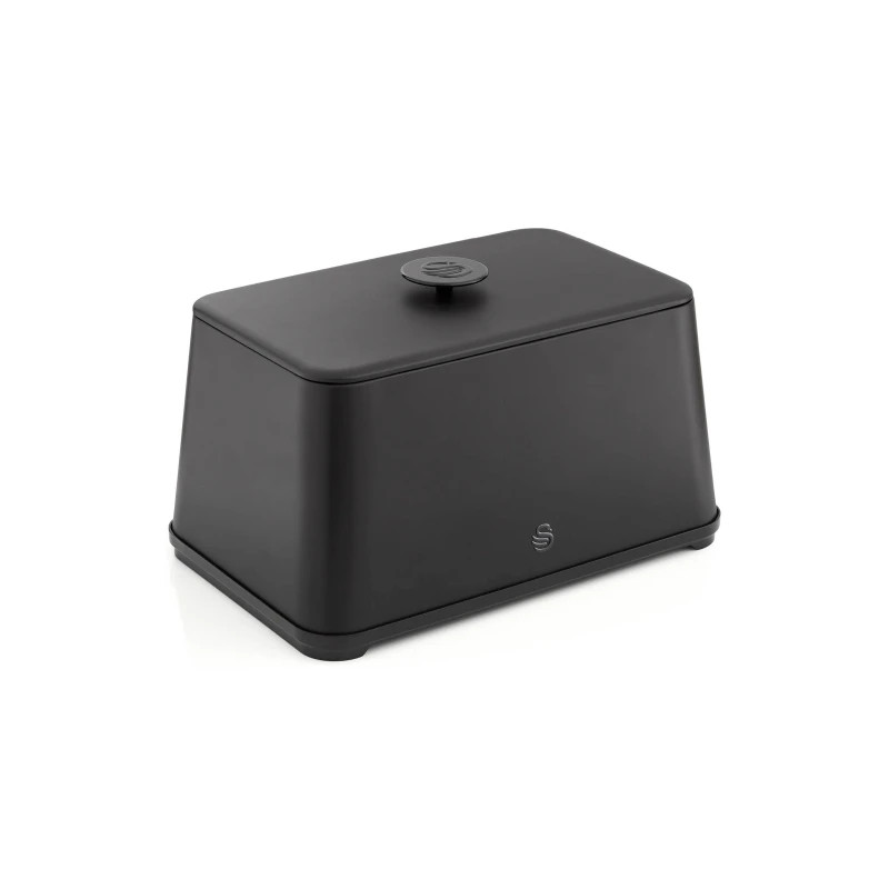 Image of Swan Stealth Bread Bin Black ONE SIZE