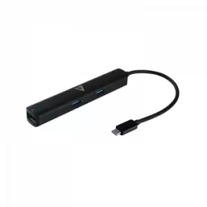 Image of V7 CD52893 Docking USB 3.2 Gen 1 (3.1 Gen 1) Type-C Black