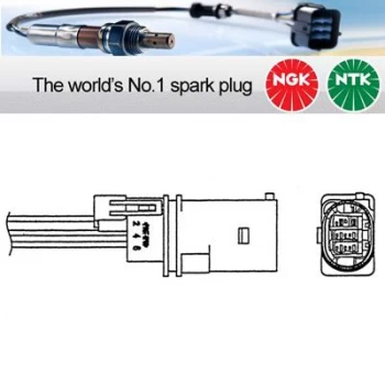 Image of 1x NGK NTK Oxygen O2 Lambda Sensor LZA07-AU2 LZA07AU2 (0026)