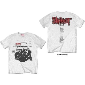 Image of Slipknot - Iowa Track List Unisex Medium T-Shirt - White