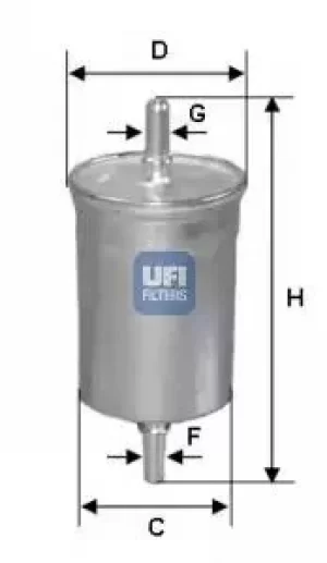 Image of 31.515.00 UFI Fuel Filter Petrol