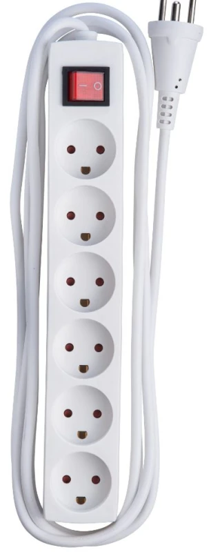 Image of Microconnect MC-GRU0630DK power extension 3m 6 AC outlet(s) Indoor Wh