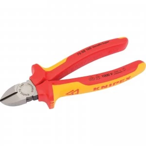 Image of Knipex Insulated Diagonal Side Cutters 160mm