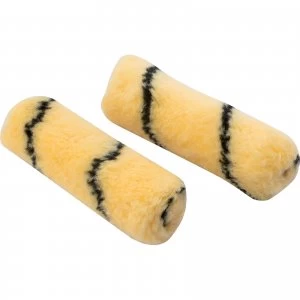 Image of Draper Tiger Stripe Paint Roller Sleeves 100mm Pack of 2