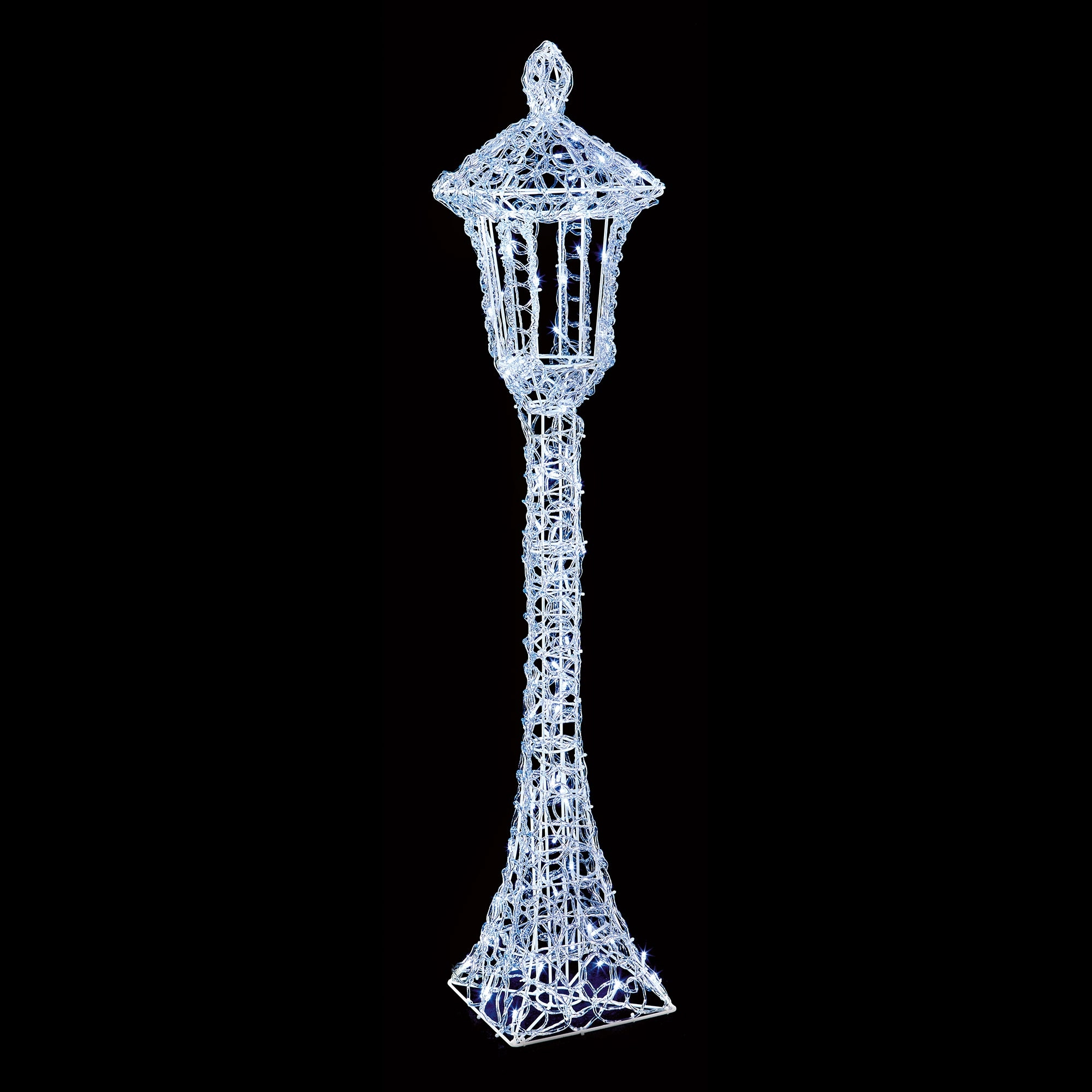 Image of Premier Decorations Premier 120 White LED Soft Acrylic Lampost 1.2m Metal/Plastic