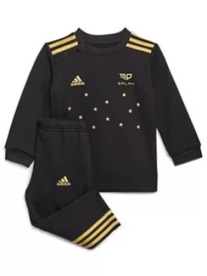 Image of Boys, Adidas Junior Mo Salah Set, Black, Size 2-3 Years