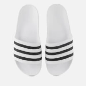 Image of Adidas Adilette Aqua Slide Sandals - FTWR White - UK 9