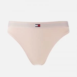 Image of Tommy Hilfiger Womens High Leg Brazilian Knickers - Pale Blush - XS