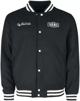 Image of Vans CHECKERBOARD RESEARCH VARSITY JACKET Varsity Jacket Black grey