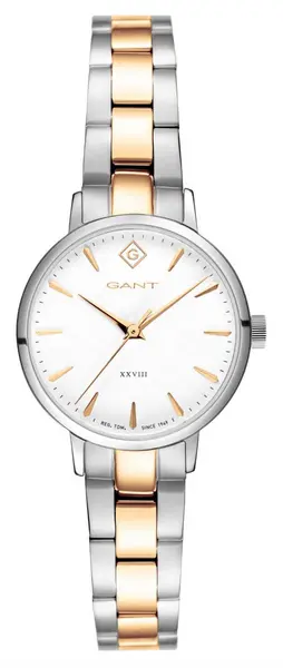 Image of GANT G126010 PARK AVENUE 28 (28mm) White Dial / Two-Tone PVD Watch