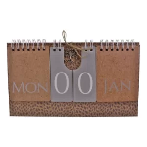 Image of Tree Of Life Flip Freestanding Perpetual Calendar