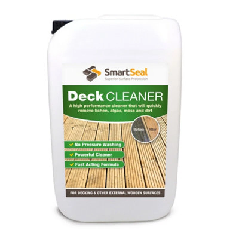 Image of Smartseal Decking Cleaner, Fast Acting Deck Cleaner, Removes Moss, Lichen, Green Algae, Dirt And Black Spot, 25L