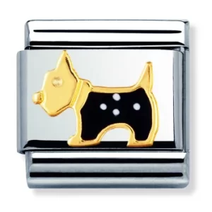 Image of Nomination CLASSIC Gold Animals Terrier Dog Charm 030248/09