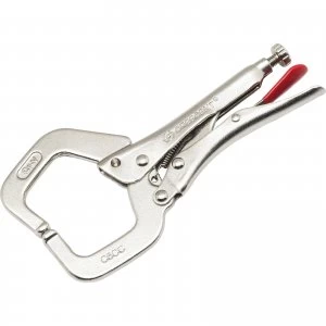 Image of Crescent Locking C Clamp With Regular Tips 150mm
