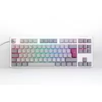 Image of Ducky One3 Mist TKL 80% USB RGB Mechanical Gaming Keyboard Cherry MX Blue Switch - UK Layout